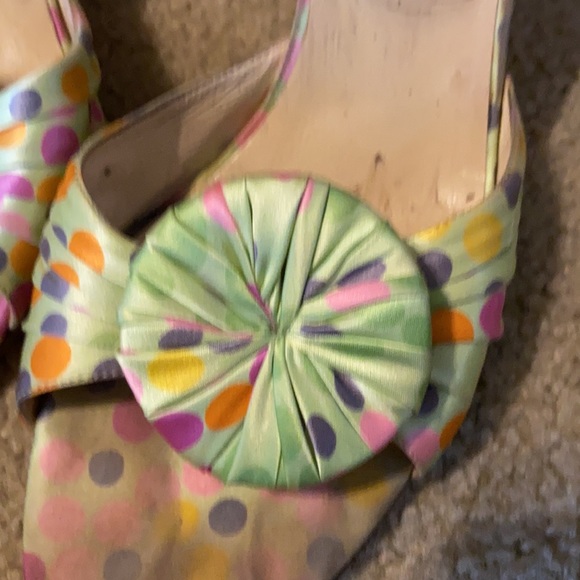 Silk polka dot Jimmy Choo mules - Picture 4 of 4